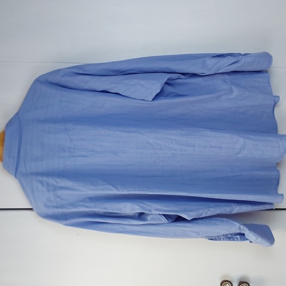 Wrangler Vintage Blue/ Black STRIPE Pearl Snap Western Shirt Cowboy Sz.XXL - Picture 6 of 9